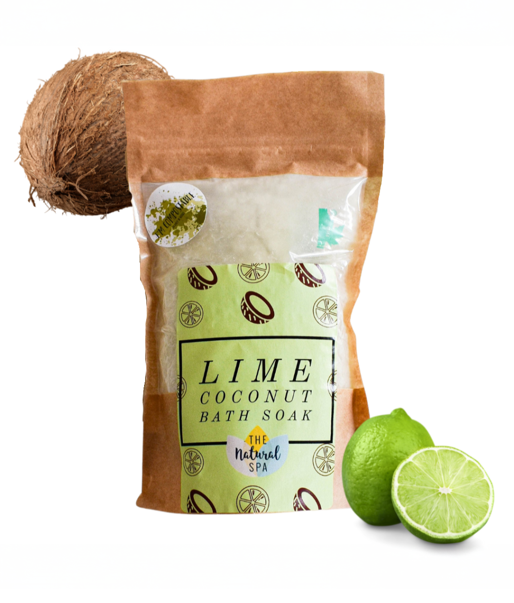 The Natural Spa Bath Soak, Lime & Coconut, 225g