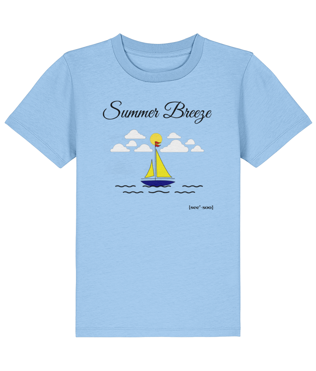 See'-soo Kids "Sailboat" 100% Organic Cotton T-Shirt