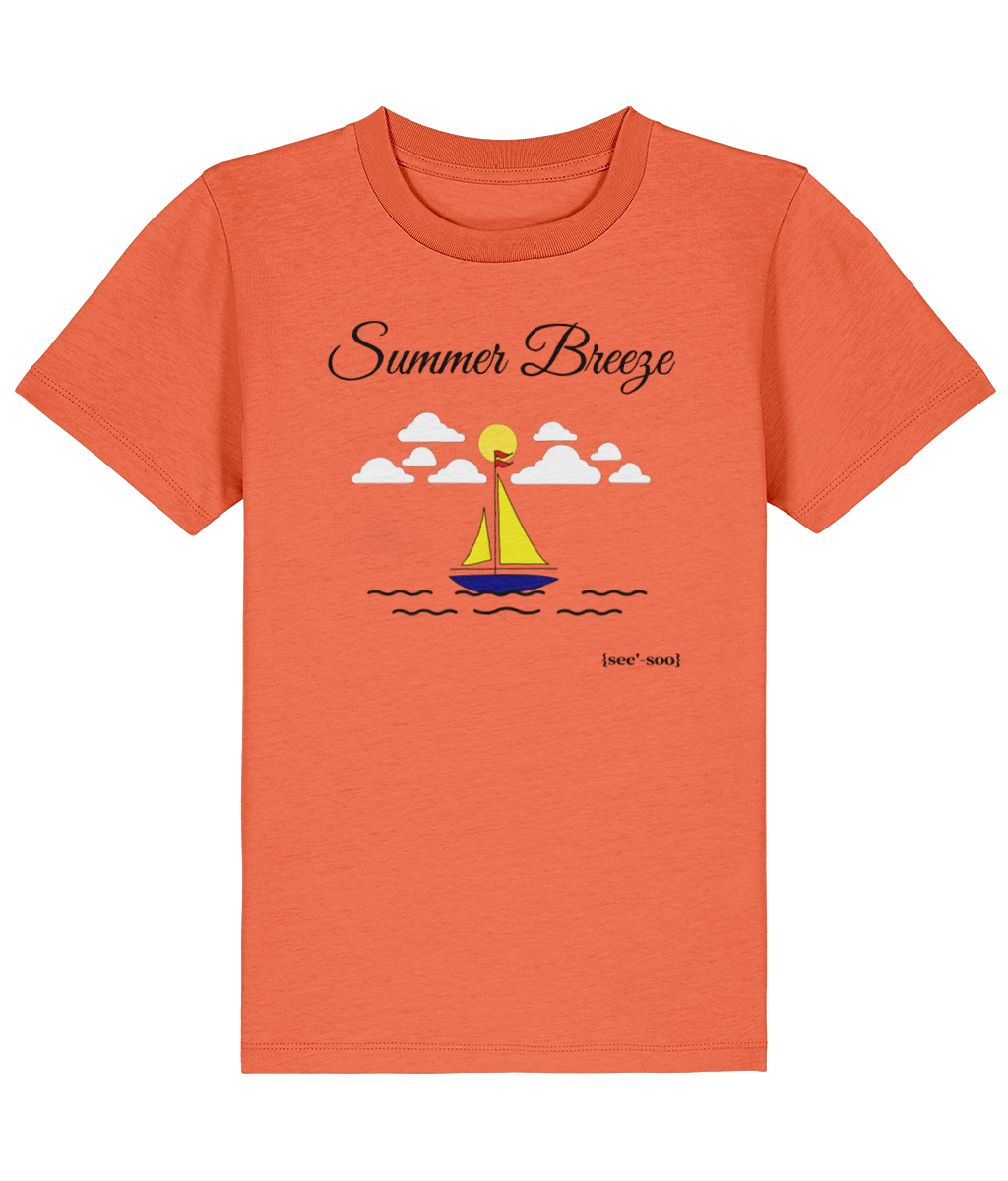 See'-soo Kids "Sailboat" 100% Organic Cotton T-Shirt