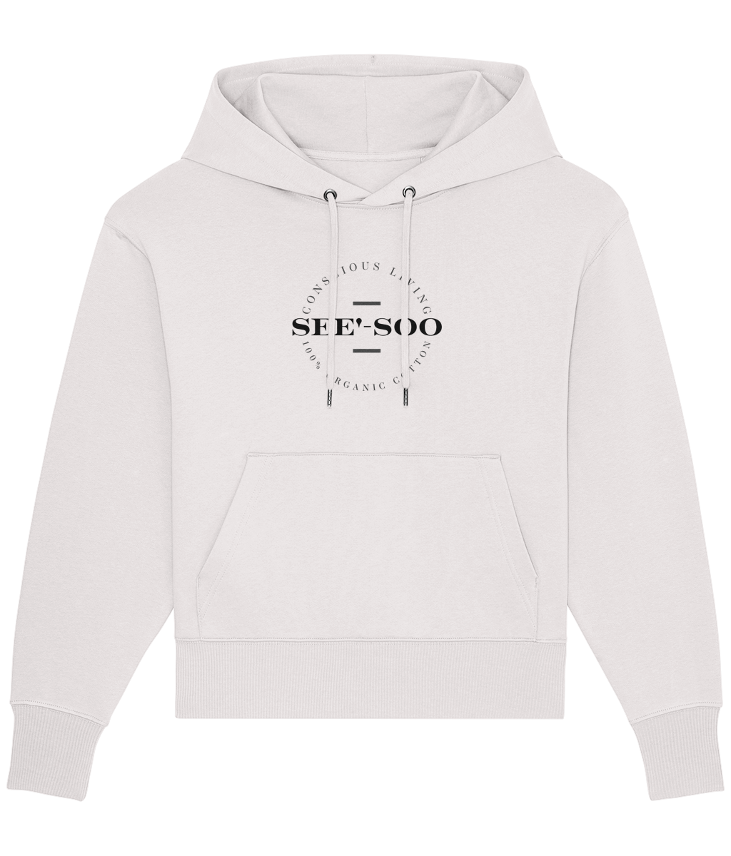 See'-soo "Tribe" Heavy 100% Organic Cotton Oversized Hoodie, Light