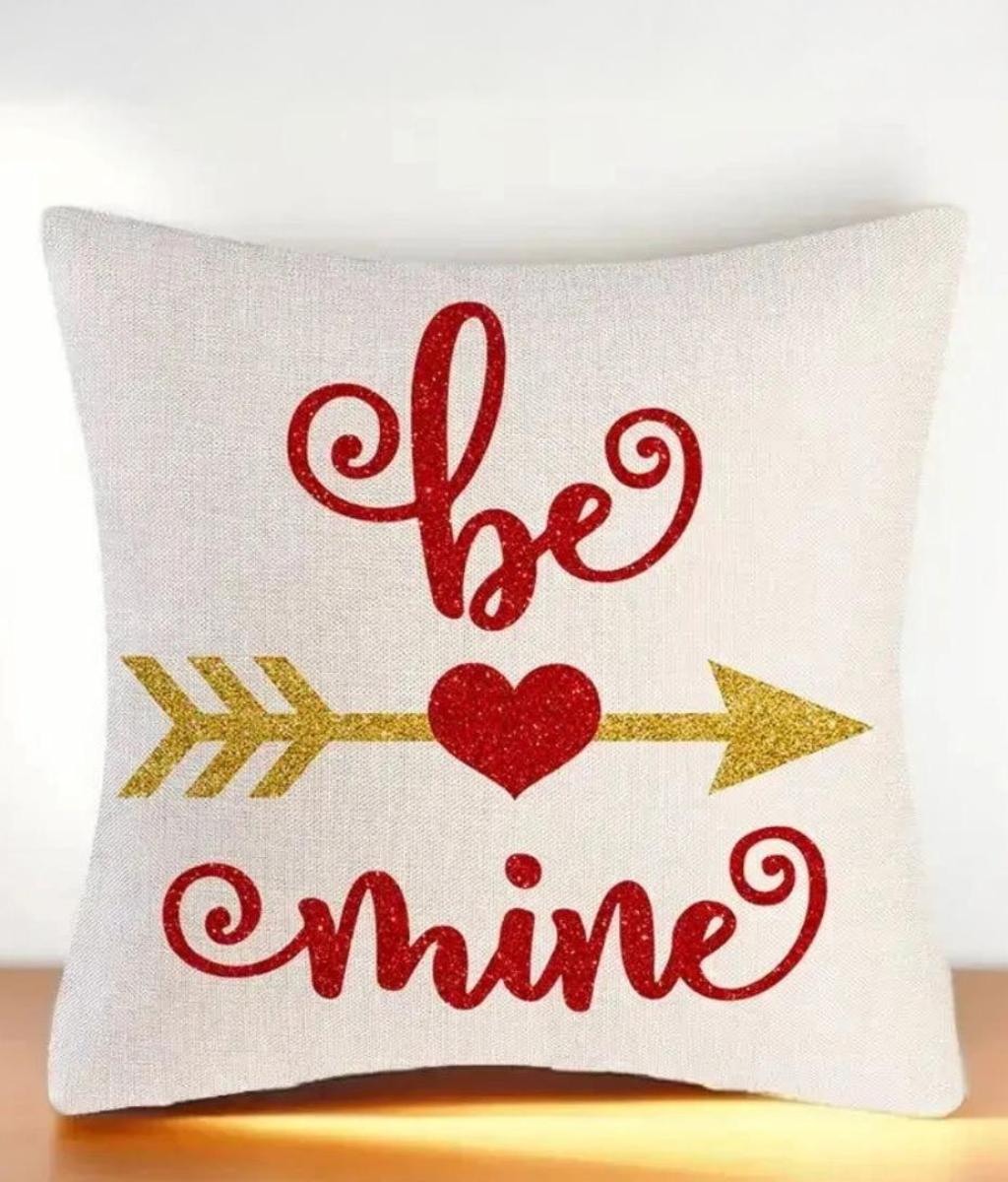 Be Mine - Cotton Knitted Cushion Cover Red-0