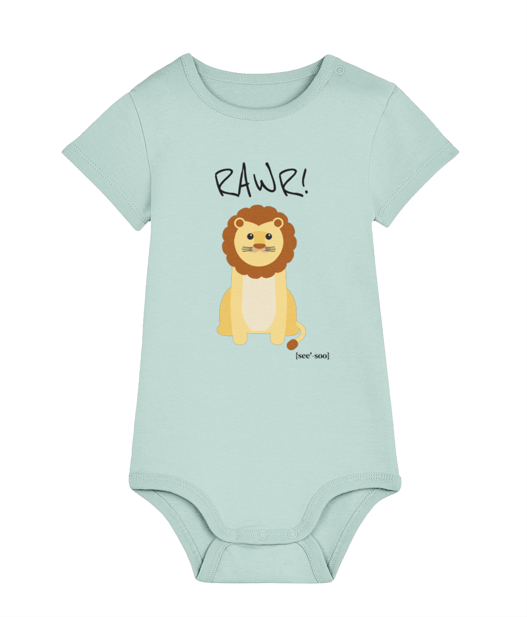 See'-soo Baby "Lion" 100% Organic Cotton Bodysuit