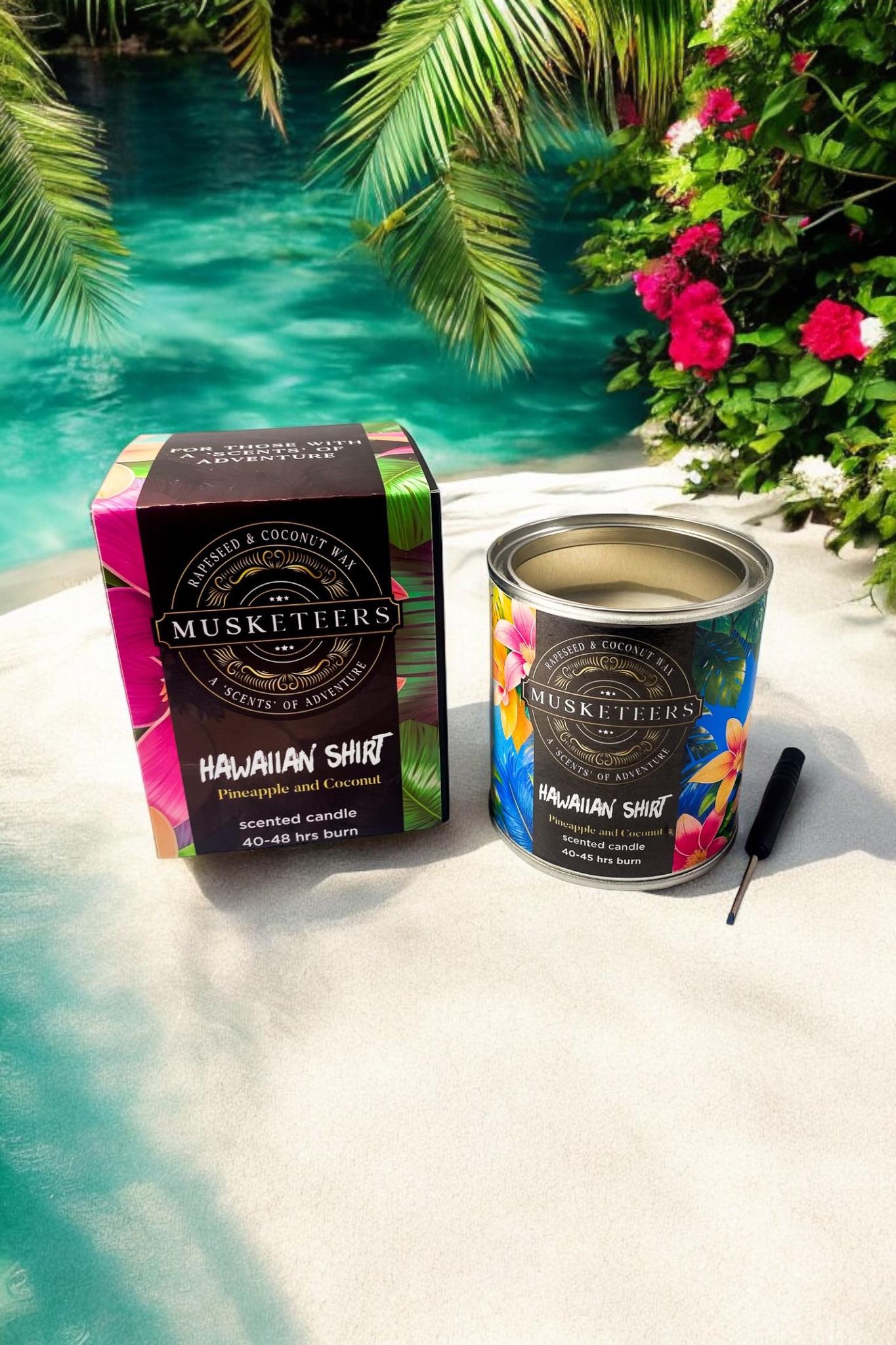 Hawaiian Shirt - Pineapple & Coconut Candle (Wholesale)-0