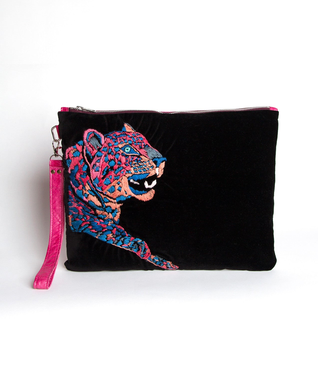 Big Cat Clutch Bag