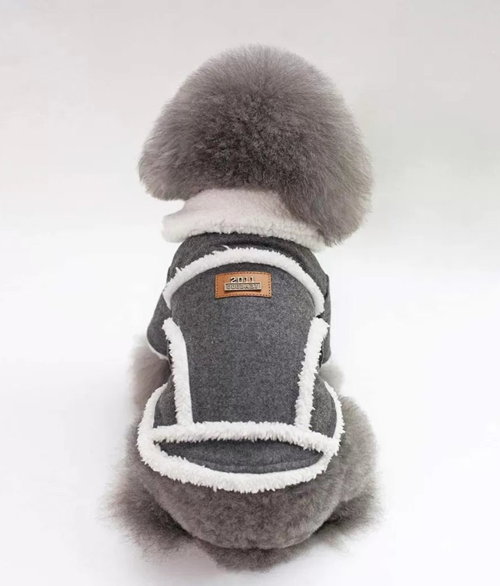 Dark Winter Dog Coat by Doggy Doo Little