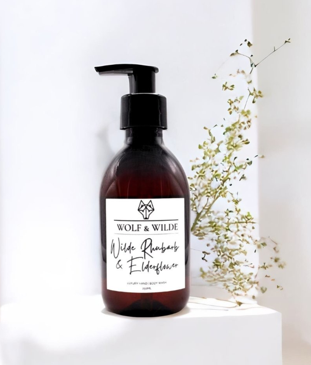 Wilde Rhubarb & Elderflower Luxury 2 In 1 Liquid Soap - Hand & Body 250ML