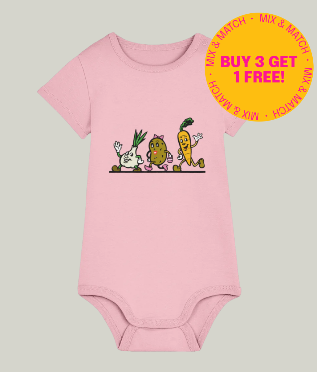 See'-soo Baby "Vegetables" 100% Organic Cotton Bodysuit