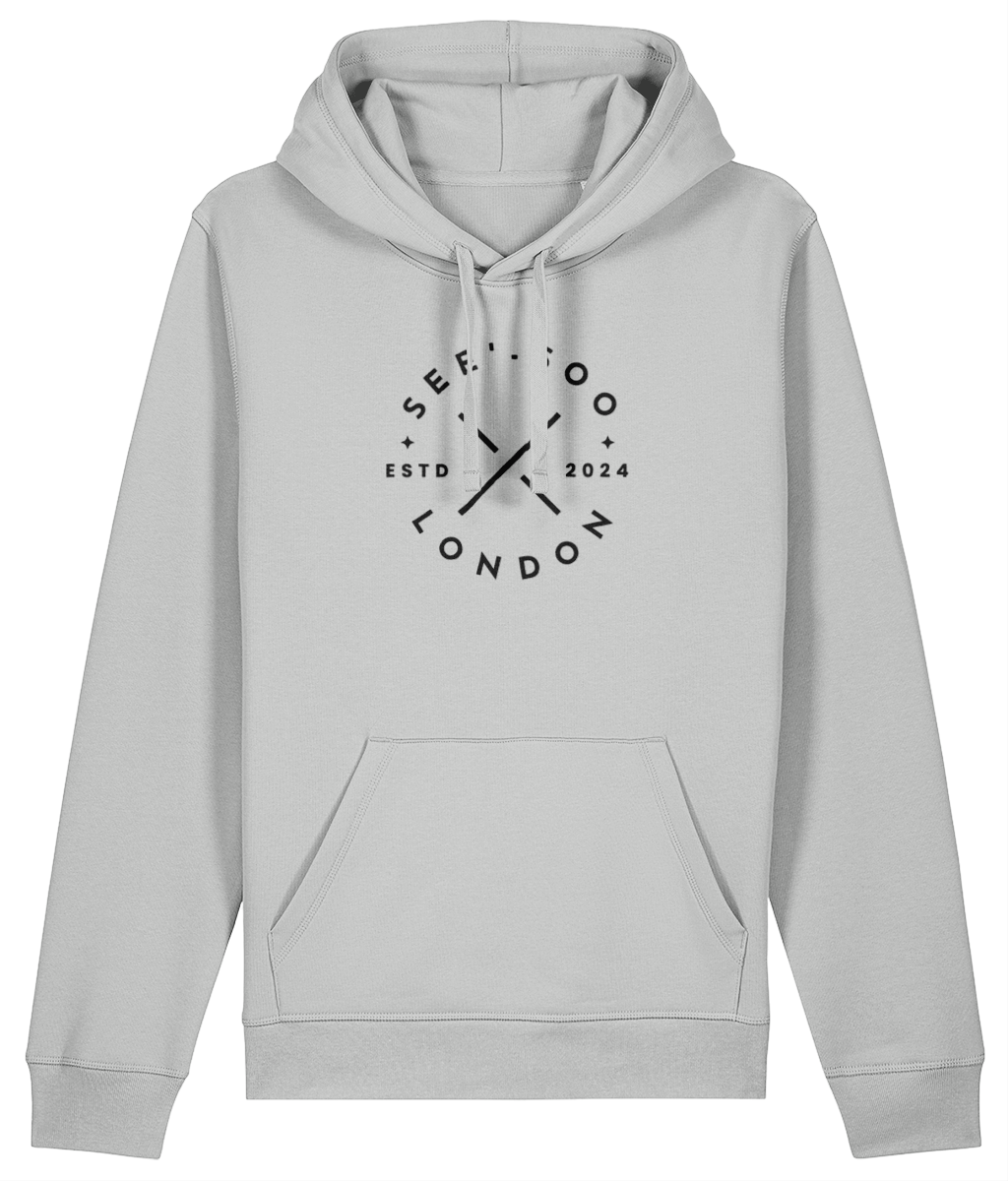 See'-soo "Vibe" Organic Cotton Fitted Hoodie, Light