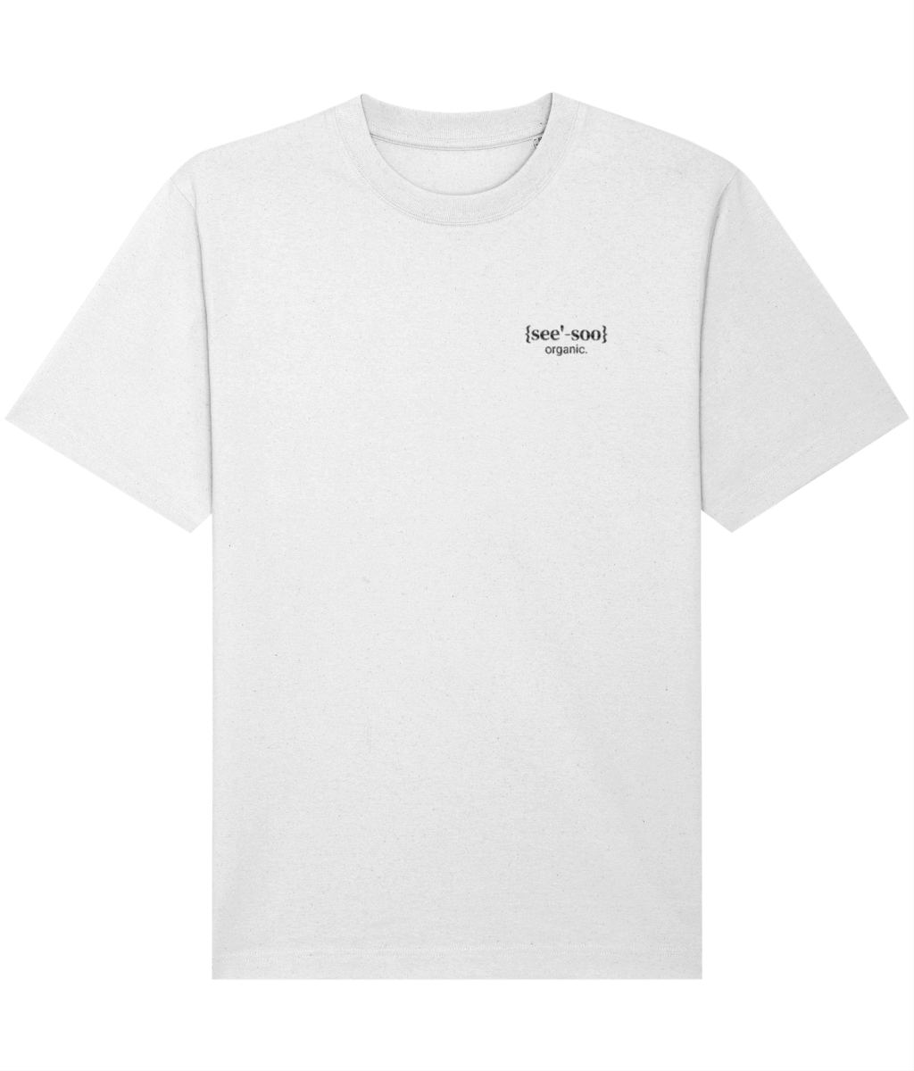 See'-soo "Freestyle" 100% Organic Cotton T-shirt, White