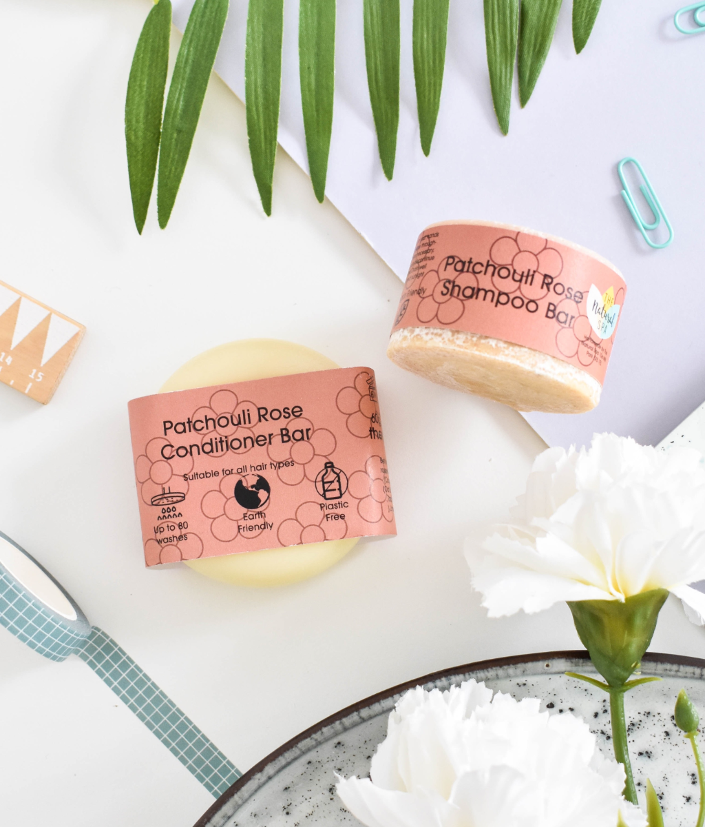 Patchouli Rose Shampoo and Conditioner Bar set-1