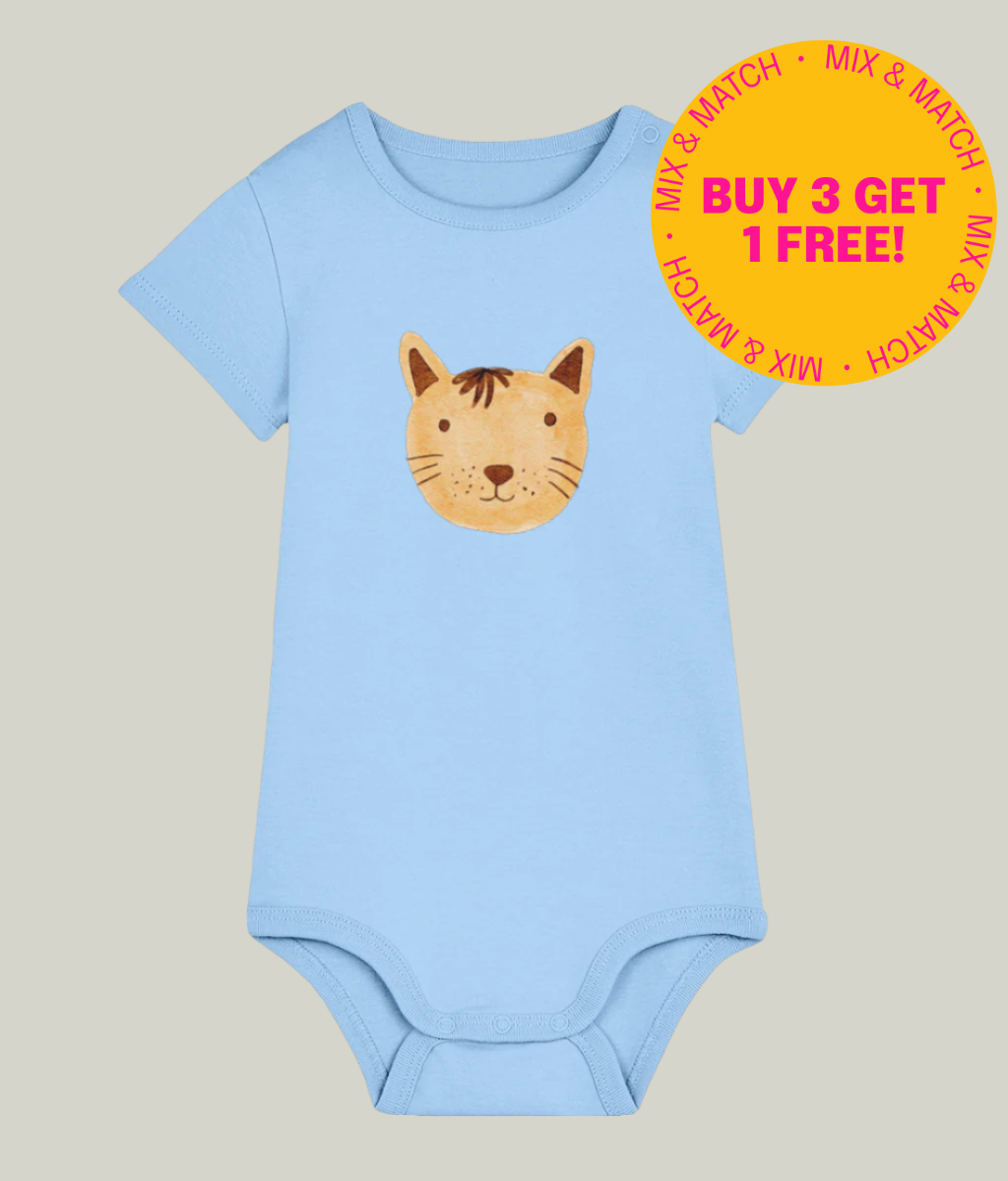 See’-Soo Baby “Lion Cub” 100% Organic Cotton Bodysuit, Various