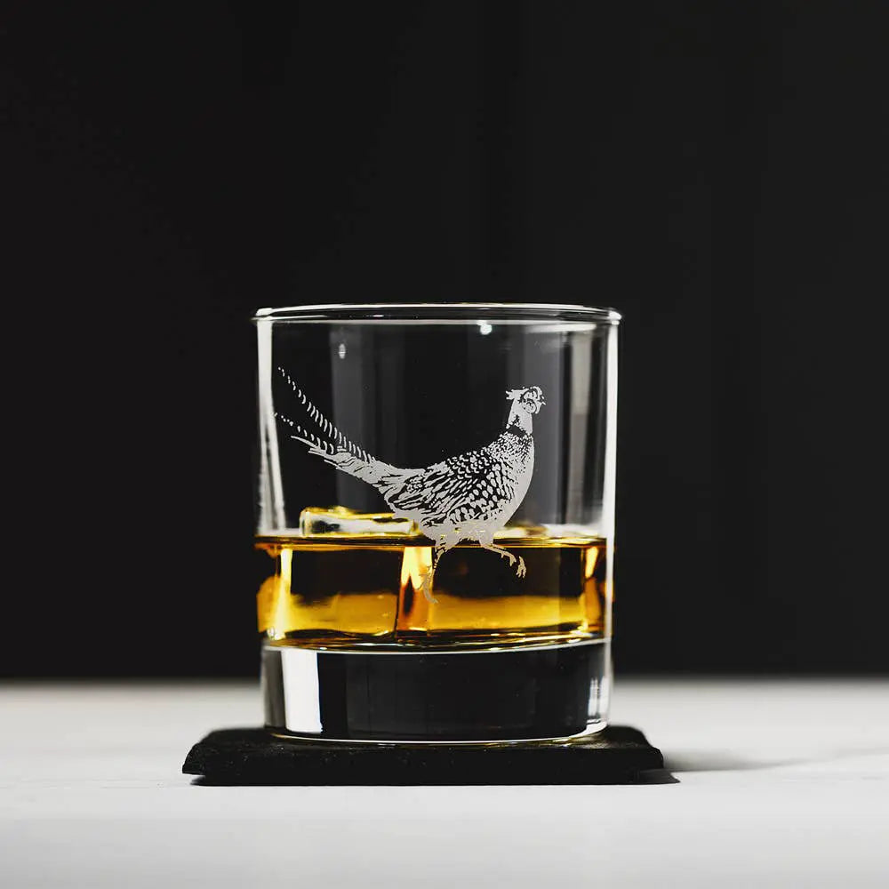 Whisky Lovers Tumbler Gift Set, Glass, British Countryside Animals, Set of 4