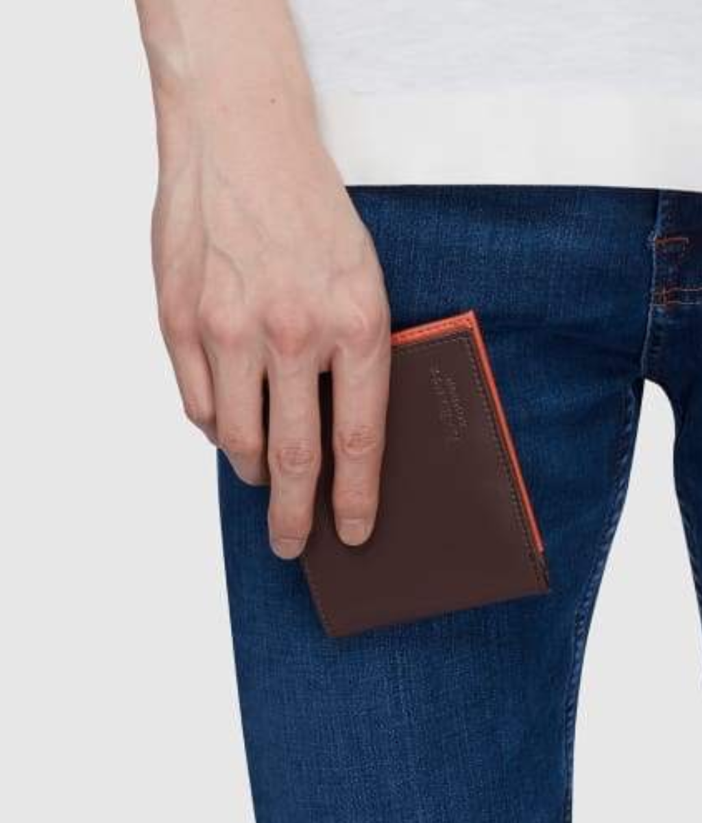 LaBante Brave Vegan Bifold Wallet, Dark Brown