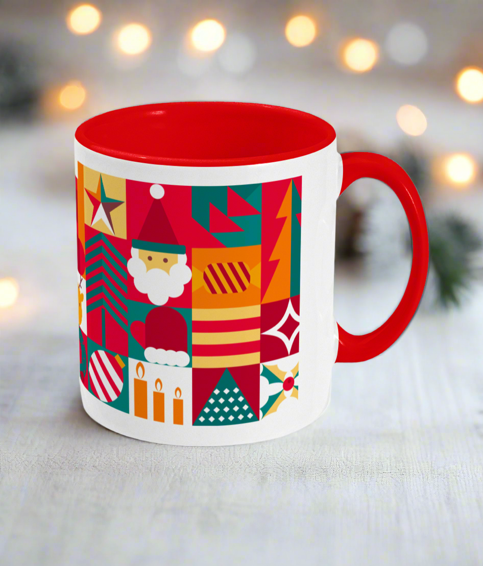 See-‘Soo Two-Toned Christmas Mug, Red