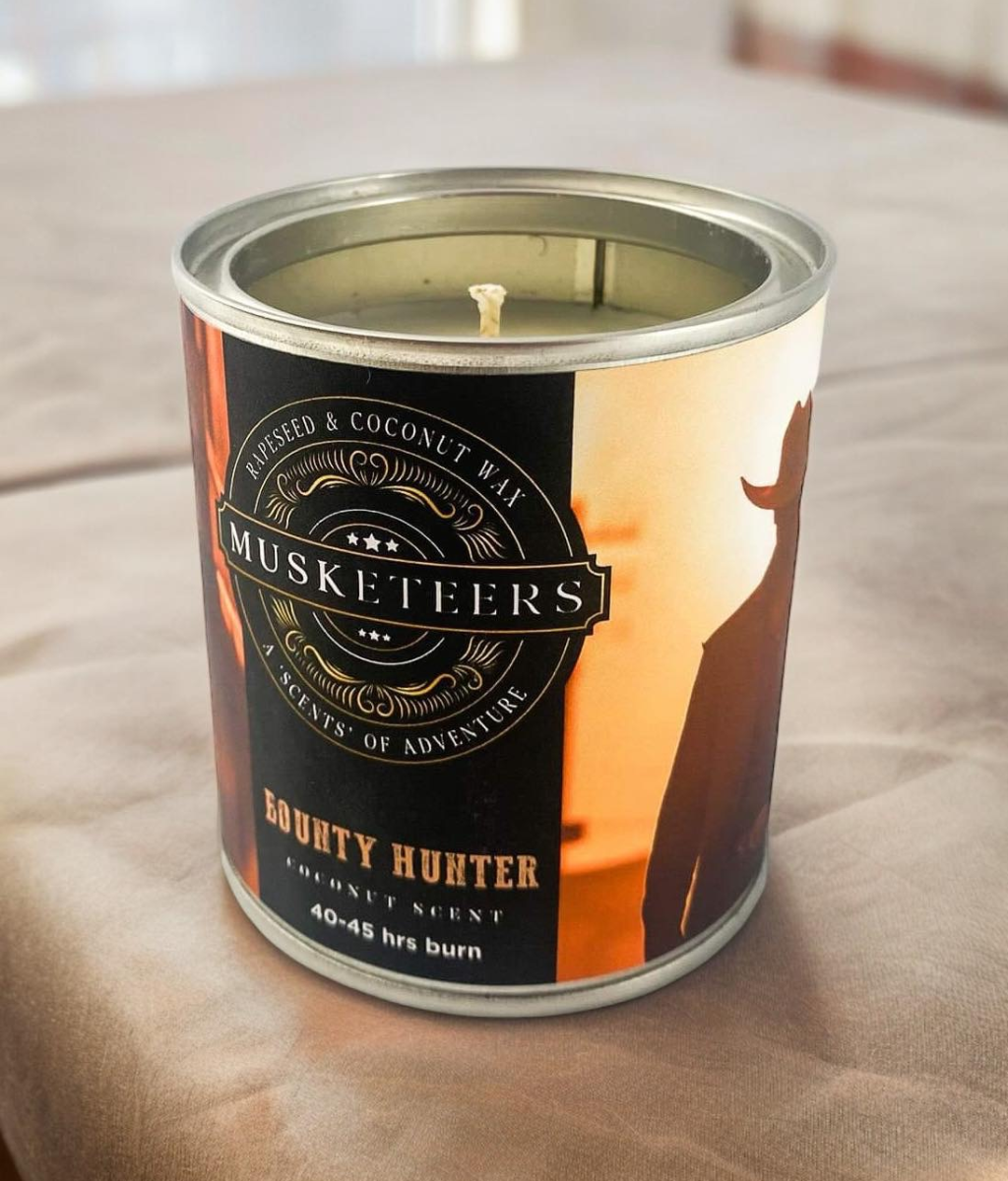 "Bounty Hunter" Coconut Scented Candle