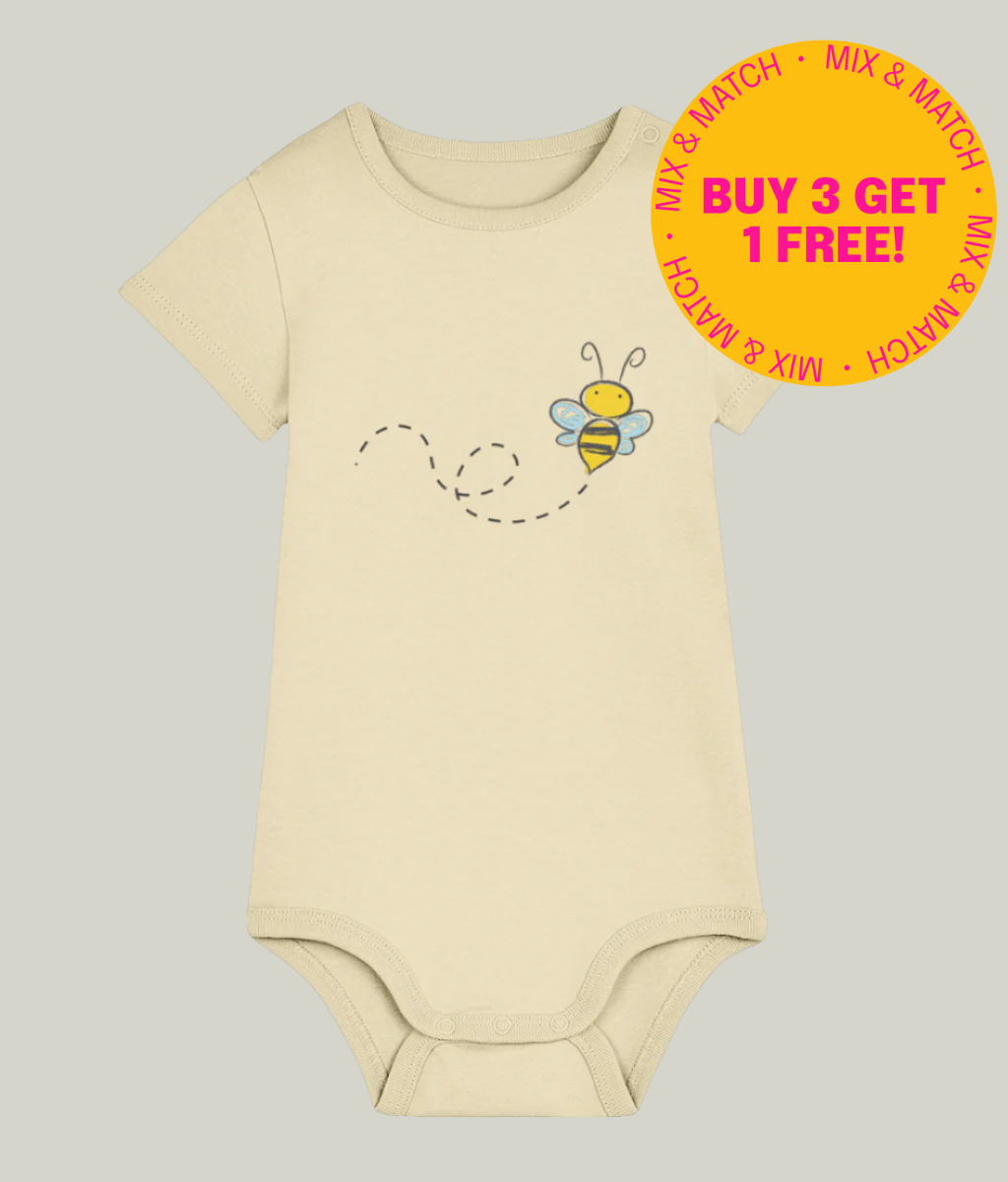 See'-soo Baby "Bee" 100% Organic Cotton Bodysuit