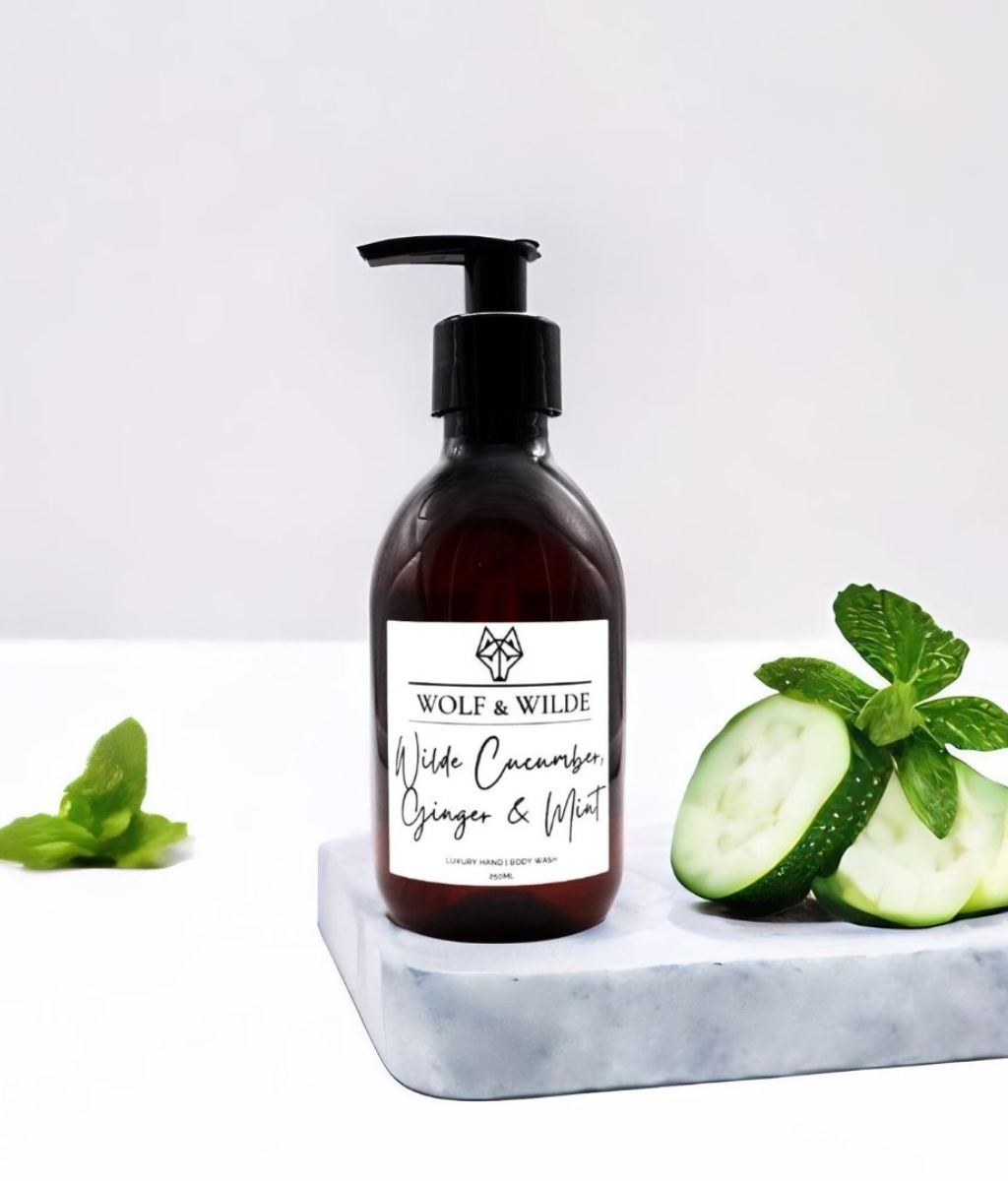 Wilde Cucumber, Ginger & Mint Luxury 2 In 1 Liquid Soap - Hand & Body 250ML