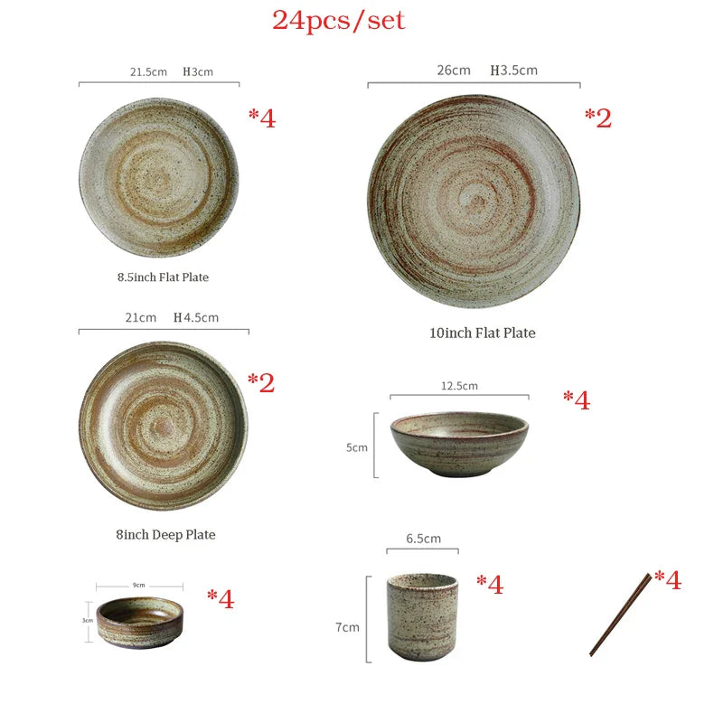 Honoka Handmade Japanese Dinnerware Set-6