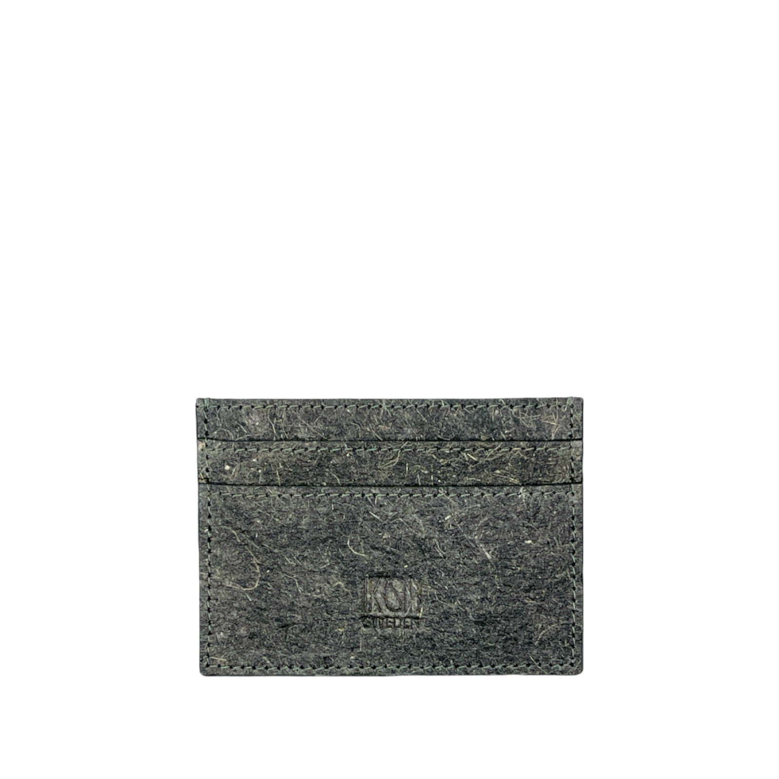 Kochi | Coconut Leather Card Holder - Dark Grey-0