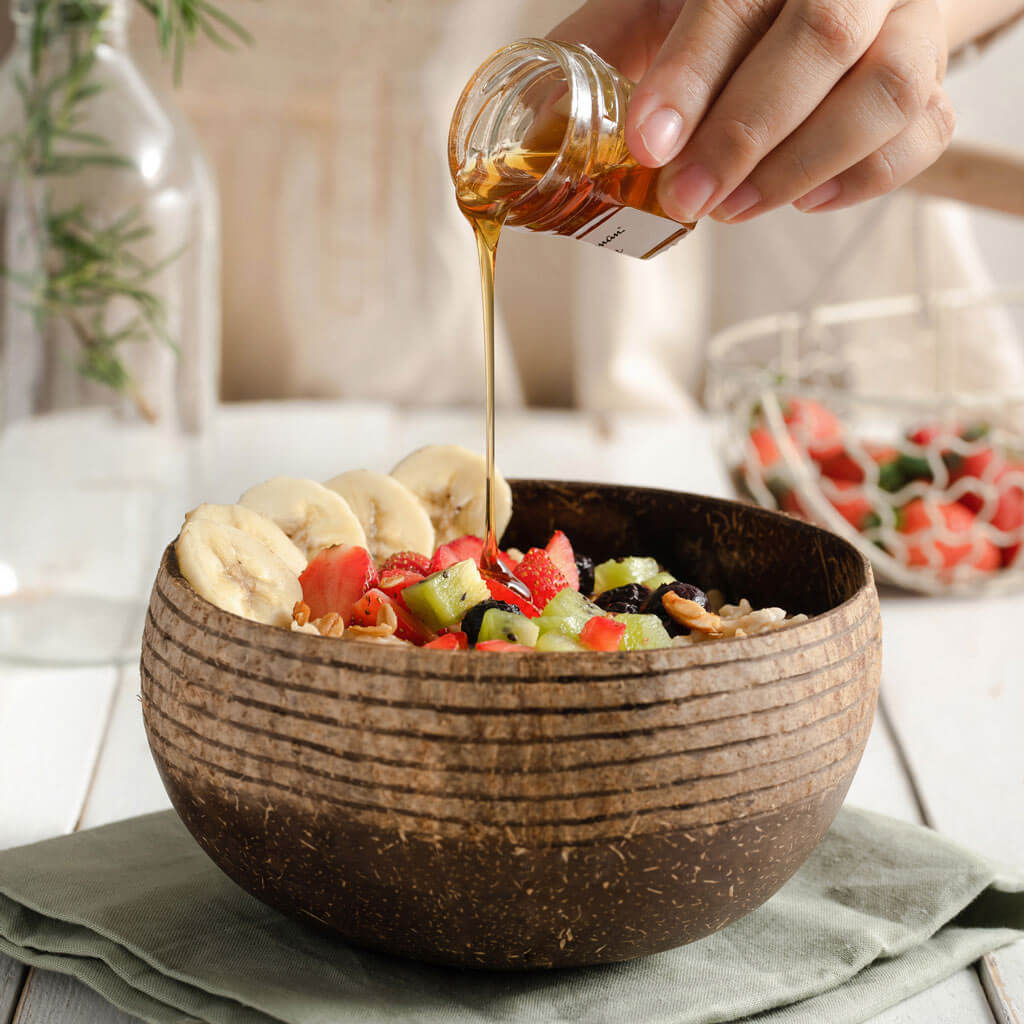 Eco-friendly Coconut Bowls & Spoons Set of 2-6