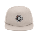 Beige unstructured organic cotton cap with a golf logo 