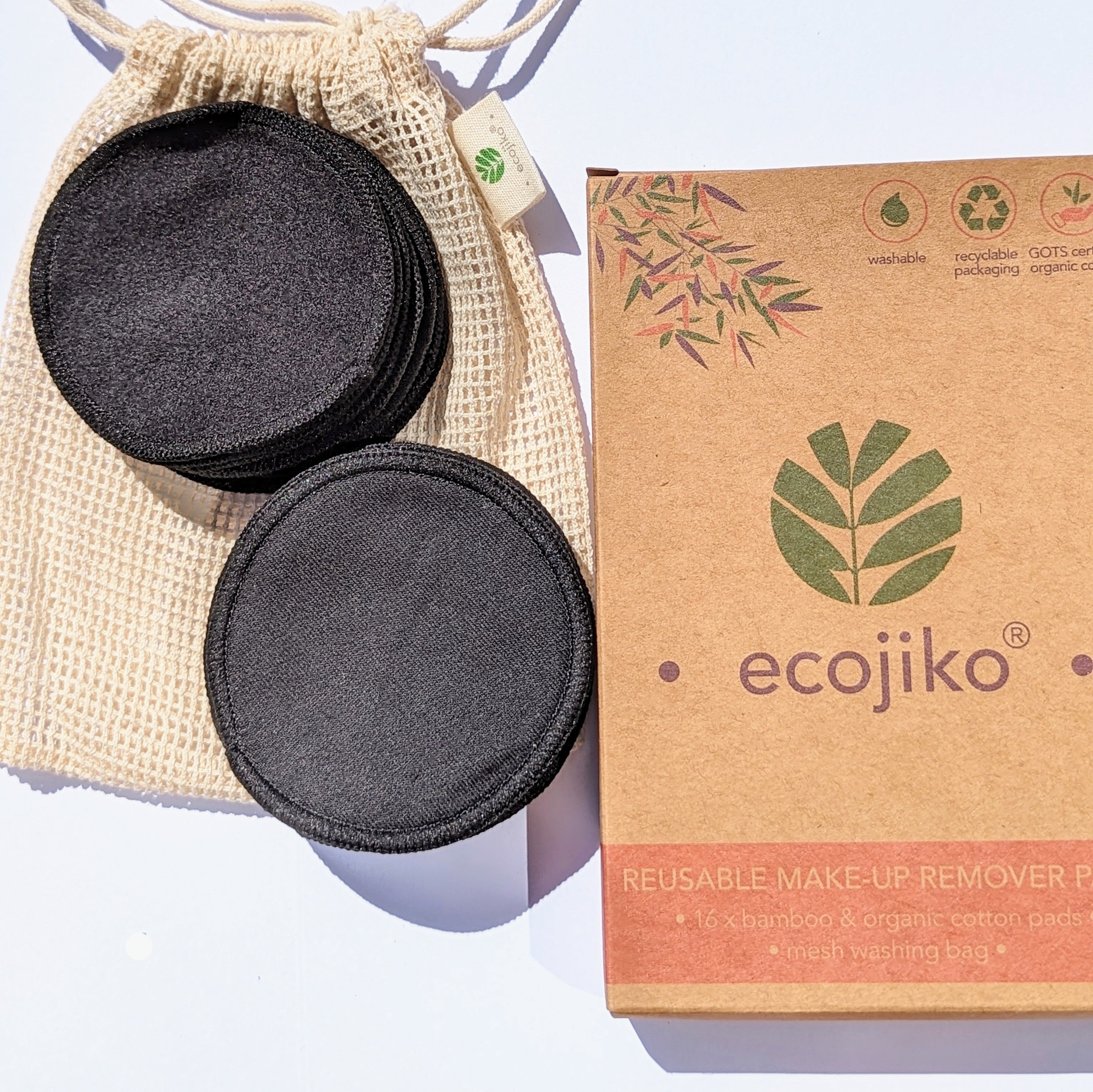 Reusable Make Up Remover Pads | Bamboo & Organic Cotton Face Wipes (16 pck)-5