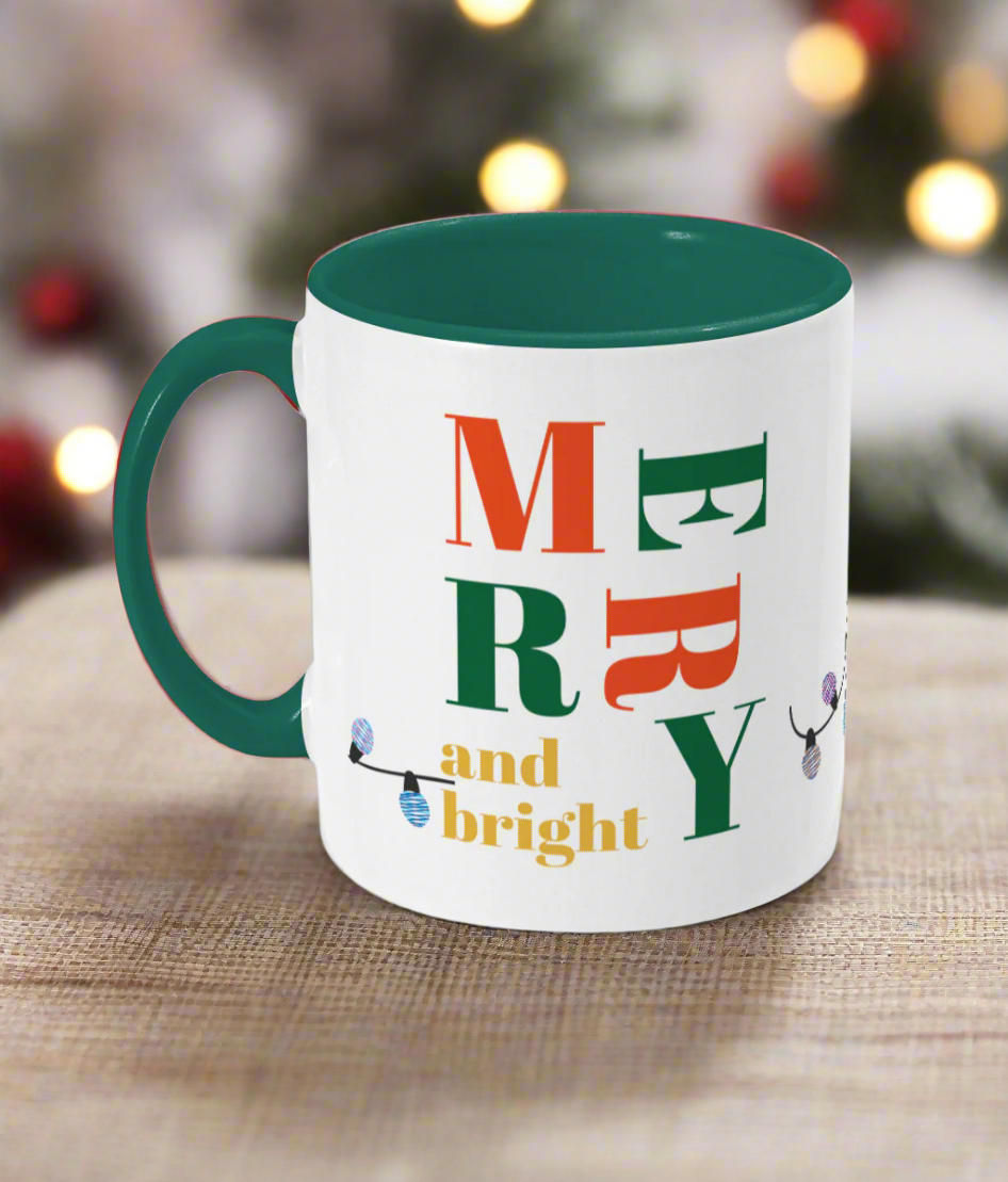 See’-Soo Two-Toned Merry and Bright Mug