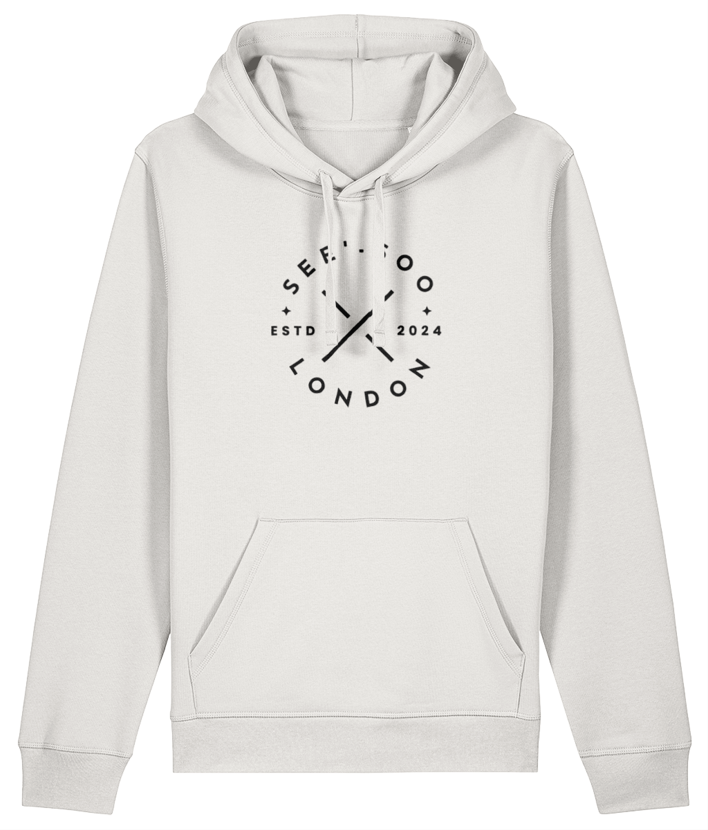 See'-soo "Vibe" Organic Cotton Fitted Hoodie, Light