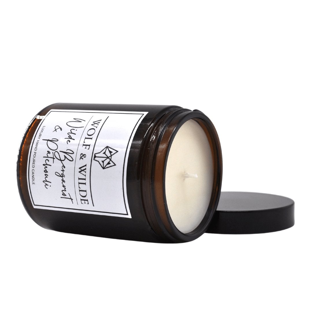 Bergamot & Patchouli Luxury Aromatherapy Scented Candle-3