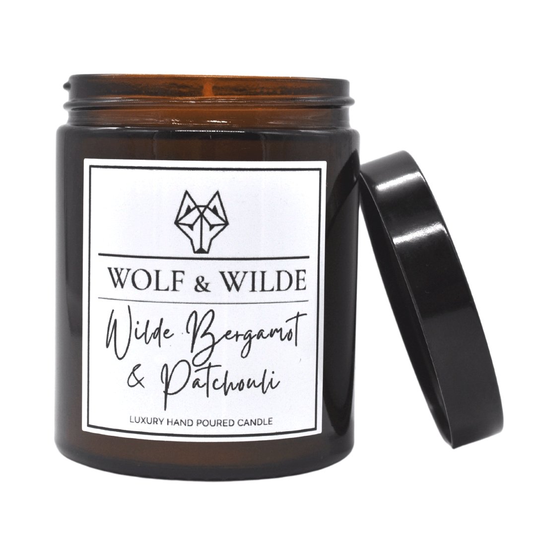 Bergamot & Patchouli Luxury Aromatherapy Scented Candle-2