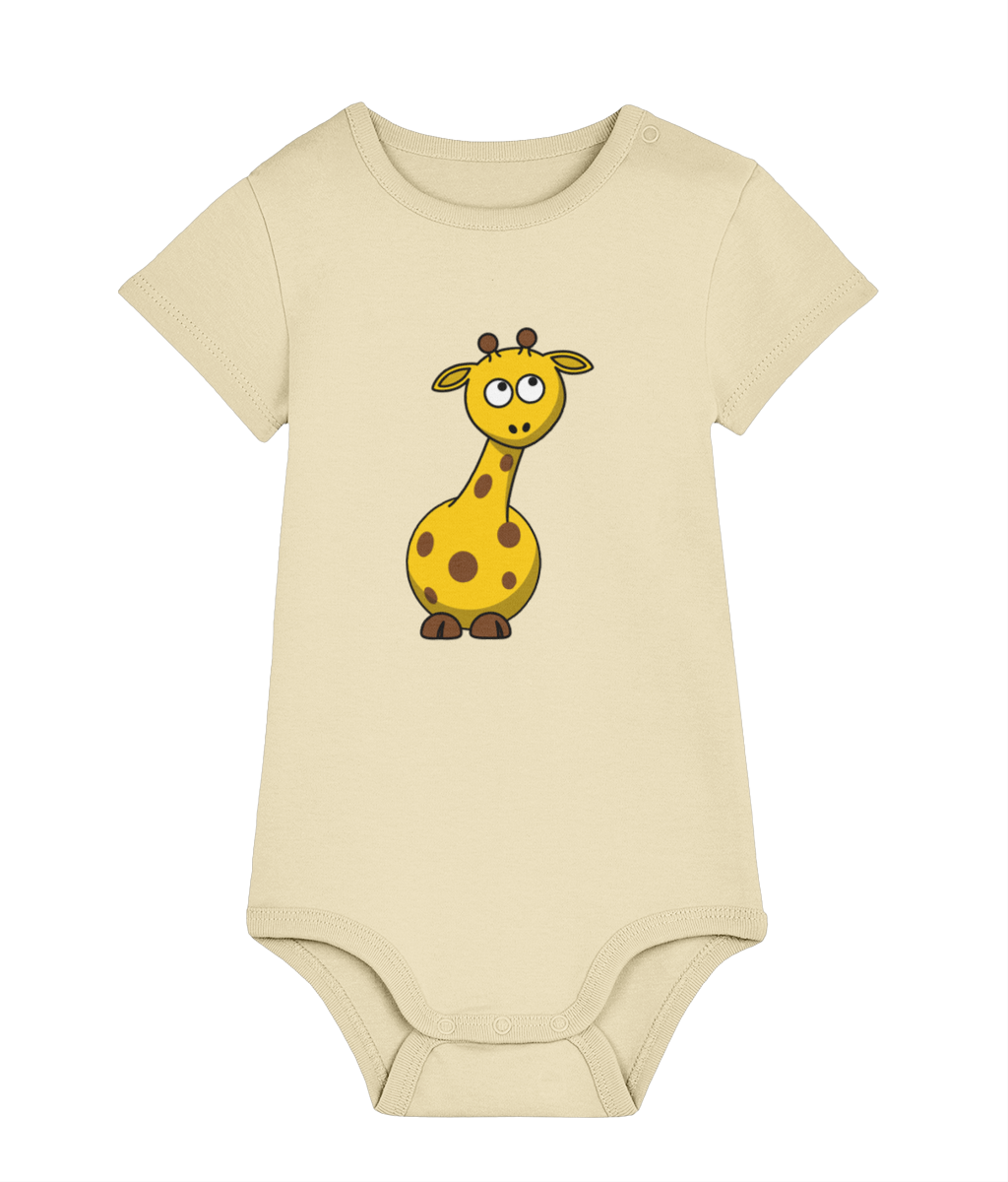 See'-soo Baby "Giraffe" 100% Organic Cotton Bodysuit