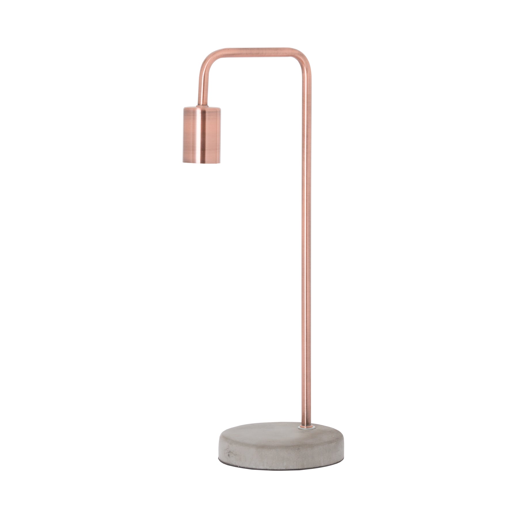 Copper Industrial Lamp With Stone Base-3