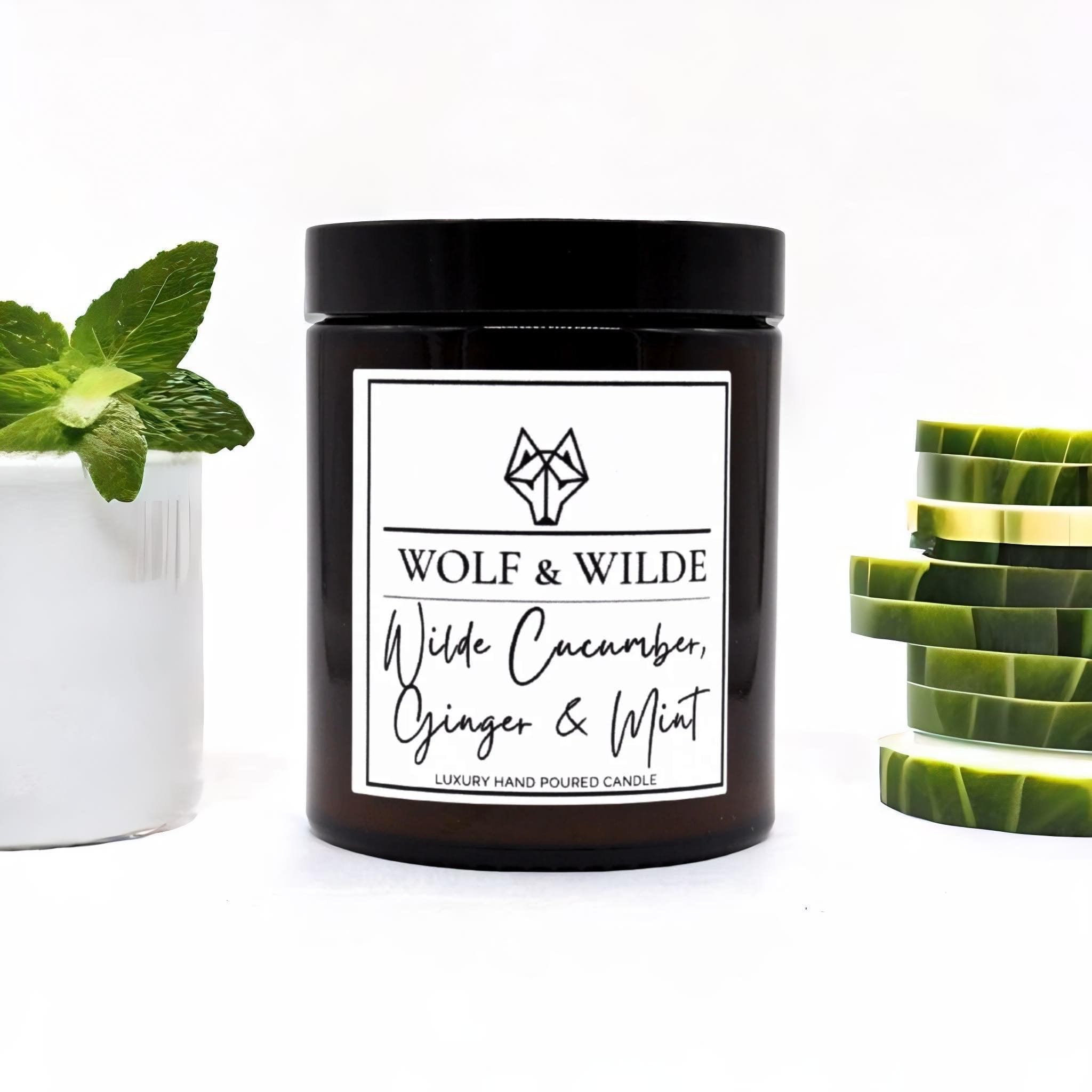 Cucumber, Ginger & Mint Luxury Aromatherapy Scented Candle-1