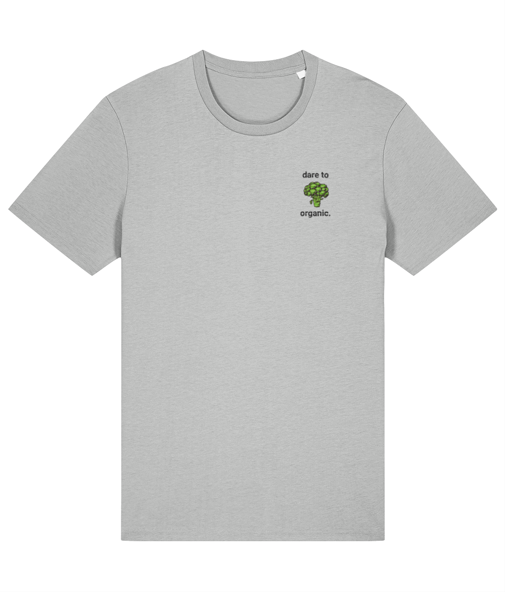 See'-soo "Dare to" 100% Organic Cotton T-shirt, Broccoli