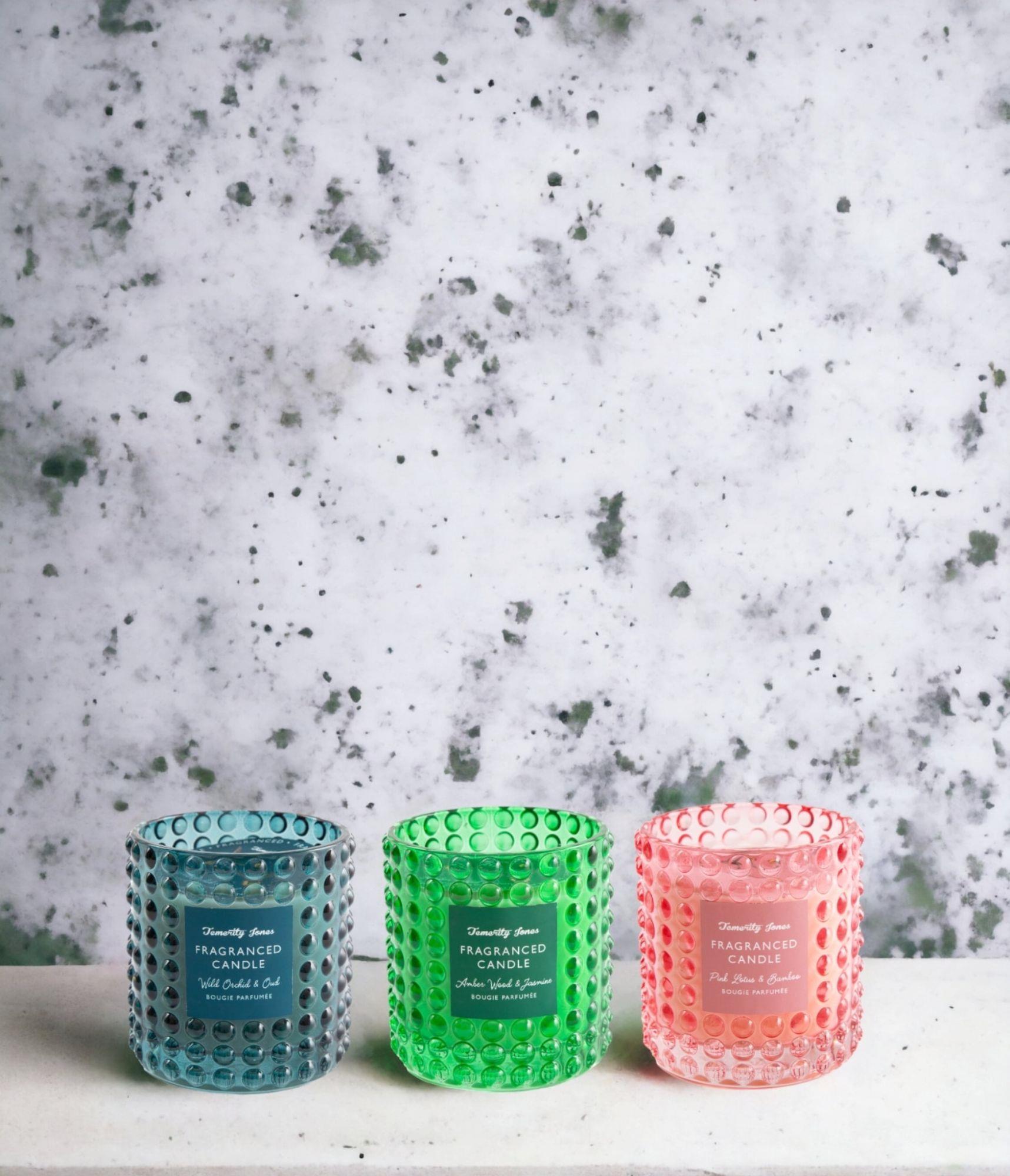 Bobbled Glass Candles-1