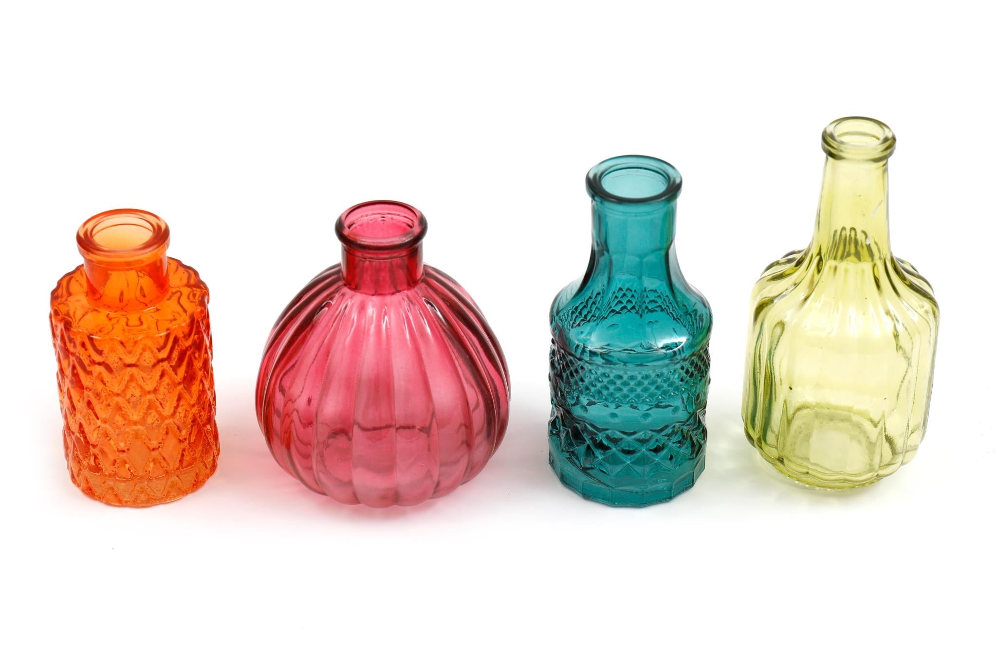 Set of Four Boho Posy Vase Bottles-0