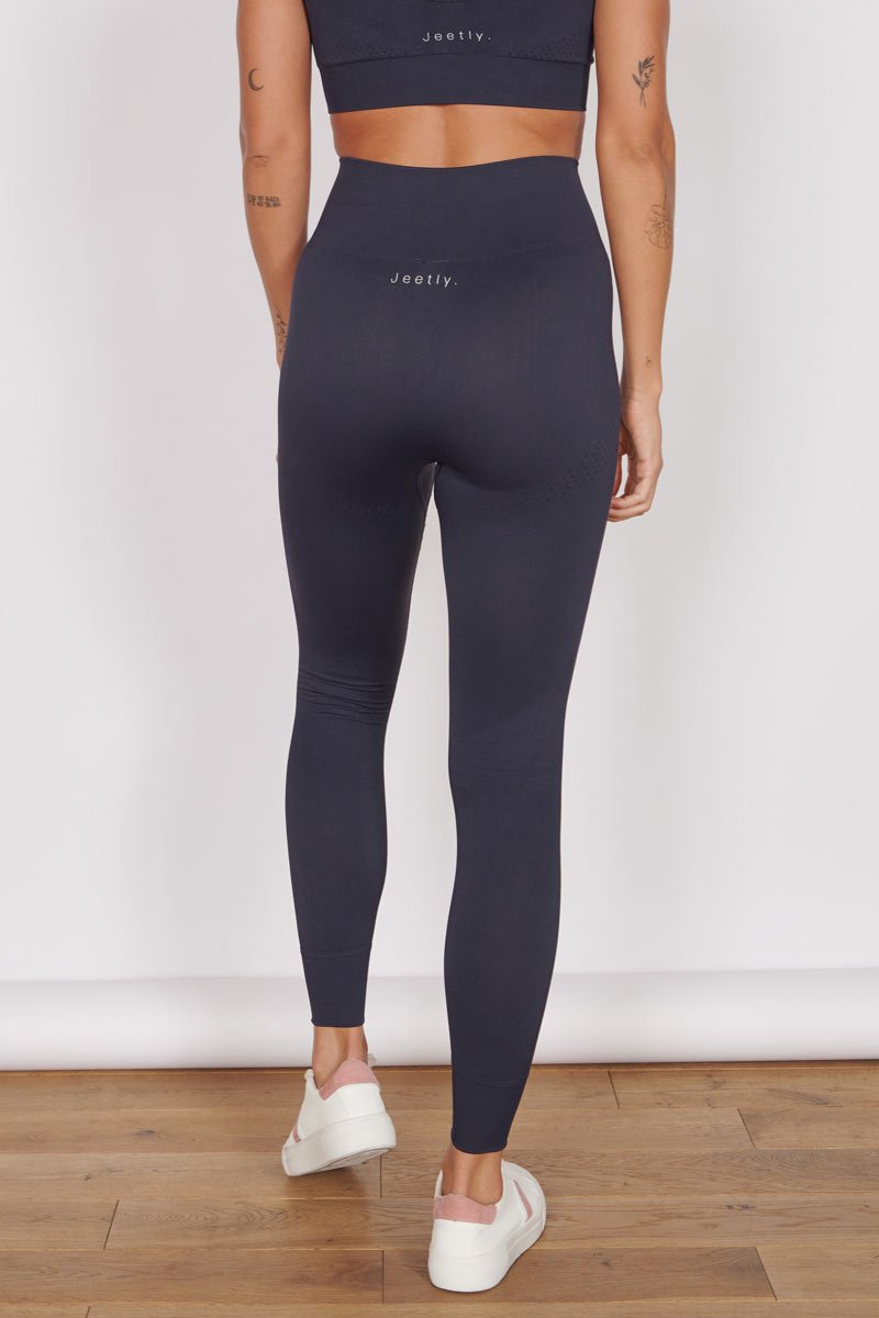 Piper Navy Petite Seam Free Sports Leggings-3