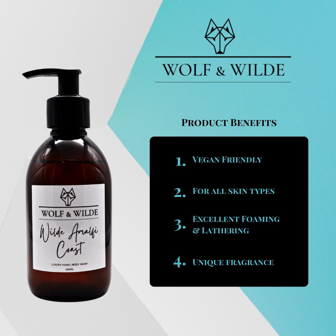 Wilde Amalfi Coast Luxury 2 In 1 Liquid Soap - Hand & Body 250ML-3