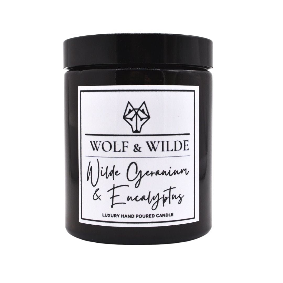 Wilde Geranium & Eucalyptus Luxury Aromatherapy Scented Candle-1