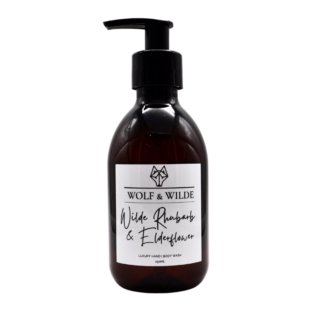 Wilde Rhubarb & Elderflower Luxury 2 In 1 Liquid Soap - Hand & Body 250ML-1