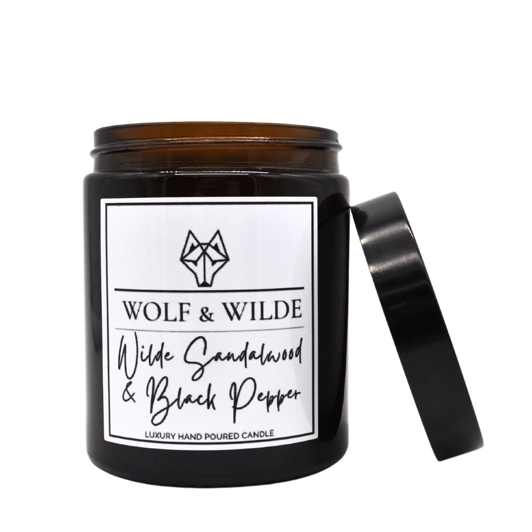 Wilde Sandalwood & Black Pepper Luxury Aromatherapy Scented Candle-3