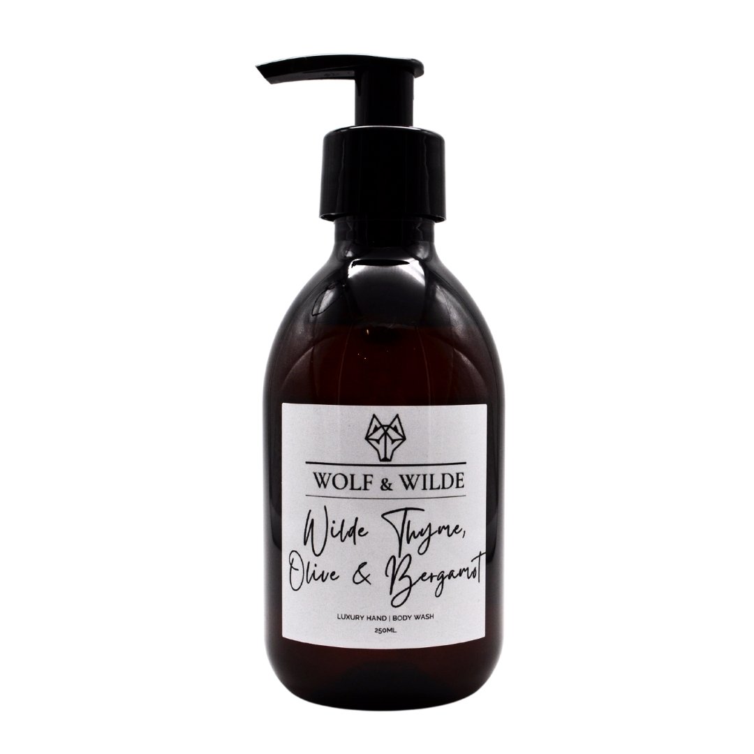 Wilde Thyme, Olive & Bergamot Luxury 2 In 1 Liquid Soap - Hand & Body 250ML-0